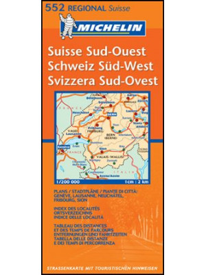 Suisse sud-ouest 1:200.000