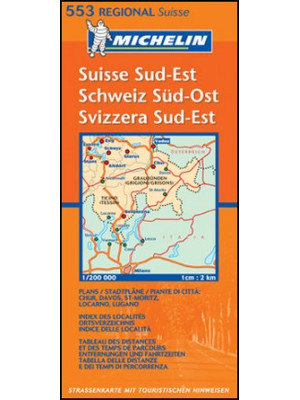 Suisse sud-est 1:200.000