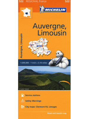 Auvergne, Limousin 1:200.000
