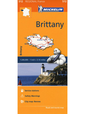 Bretagne-Brittany 1:200.000