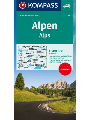 Carta stradale n. 350. Alpi...