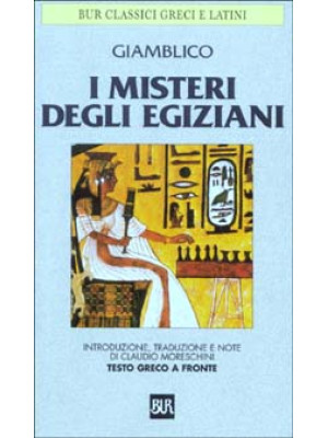 I misteri degli egiziani. Testo greco a fronte