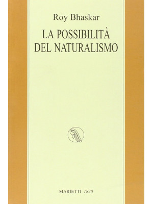 La possibilità del naturalismo