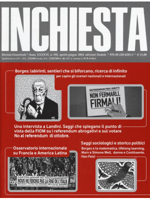 Inchiesta (2016). Vol. 192