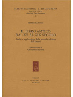 Il libro antico dal XV al X...