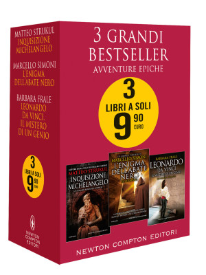 3 grandi bestseller. Avventure epiche: Inquisizione-L'enigma dell'abate nero-Leonardo da Vinci