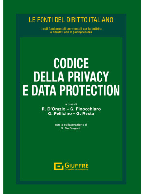 Codice della privacy e data...