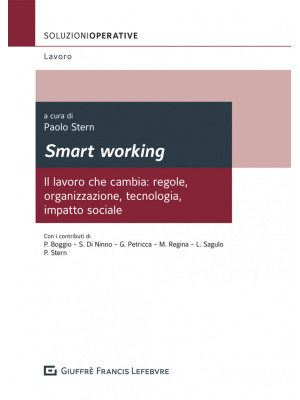 Smart working. Il lavoro che cambia: regole, organizzazione, tecnologia, impatto sociale