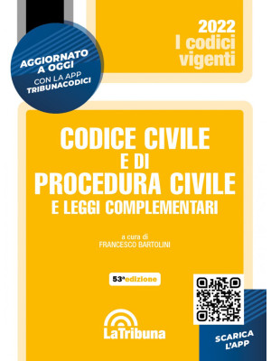 Codice civile e di procedura civile e leggi complementari. Con App Tribunacodici