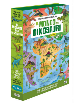 Il mondo dei dinosauri. Viaggia, conosci, esplora. Ediz. a colori. Con puzzle