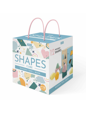 Shapes cube. Wooden toys. N...