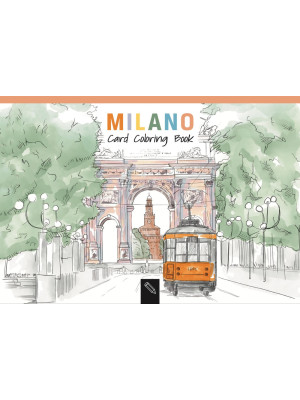 Milano. Card coloring book....