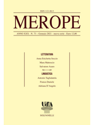 Merope. Vol. 73: Letteratur...