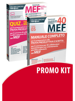 Kit concorso 40 MEF cod. 05 : MANUALE + QUIZ