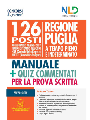 Concorso Regione Puglia 2021. Manuale completo per 126 posti Ctg B. Con software di simulazione