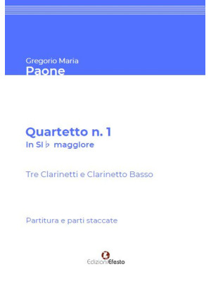 Quartetto n. 1 in Sib maggi...