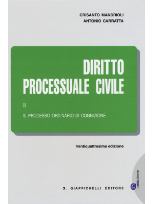 Diritto processuale civile. Vol. 2: Il processo ordinario di cognizione