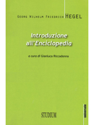 Introduzione all'«Enciclope...