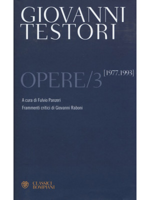 Opere. Vol. 3: 1977-1993