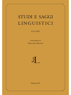Studi e saggi linguistica (...