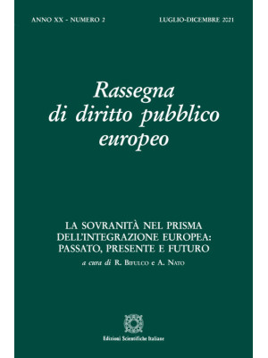Rassegna di diritto pubblico europeo (2021). Vol. 2: (Luglio-Dicembre)