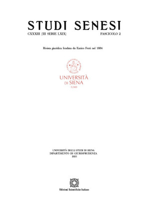 Studi senesi. Rivista giuridica (2021). Vol. 2