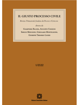 Il giusto processo civile (2022). Vol. 1