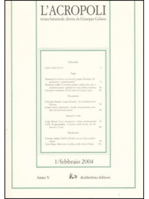 L'acropoli (2004). Vol. 1