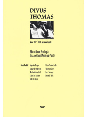 Divus Thomas (2020). Vol. 1...