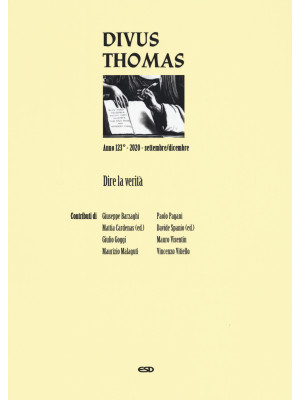 Divus Thomas (2020). Vol. 3...