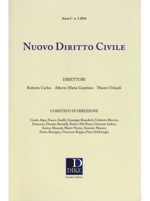Nuovo diritto civile (2016)...