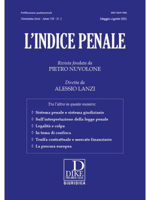 L'indice penale (2021). Vol. 2