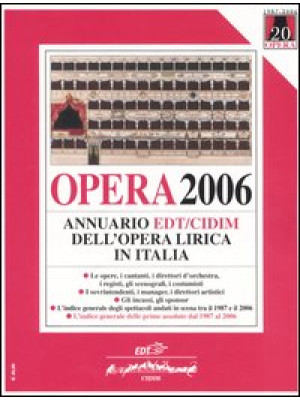 Opera 2006. Annuario dell'o...