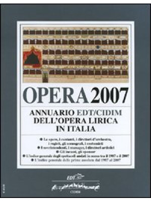 Opera 2007. Annuario dell'o...