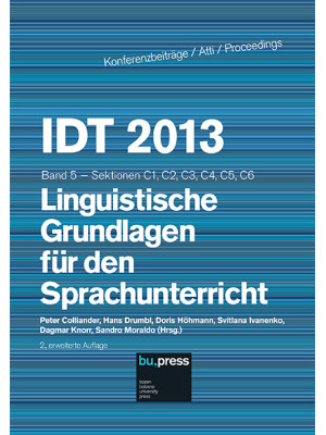 IDT 2013. Band 5. Linguisti...