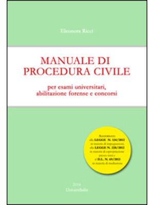Manuale di procedura civile...
