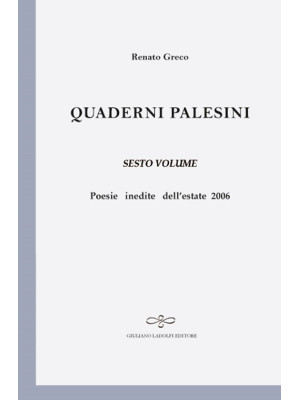 Quaderni palesini. Vol. 6