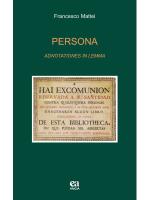 Persona. Adnotationes in lemma