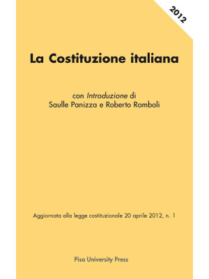 La costituzione italiana. V...