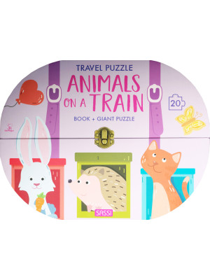 Animals on a train. Travel ...