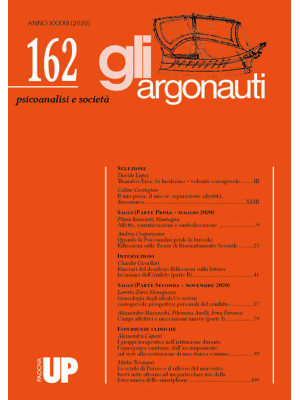 Gli argonauti (2020). Vol. 162