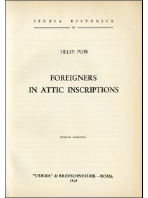 Foreigners in attic inscrip...