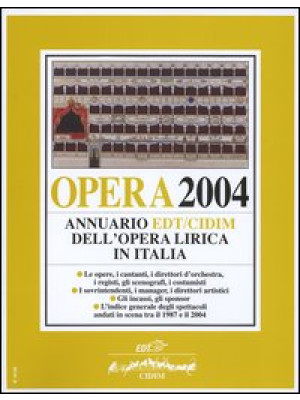 Opera 2004. Annuario dell'o...