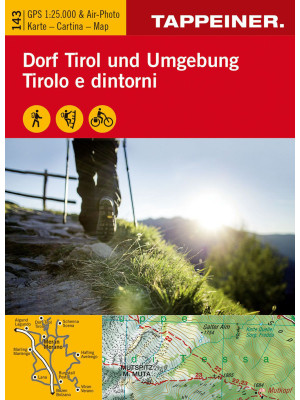 Wanderkarte Dorf Tirol und ...