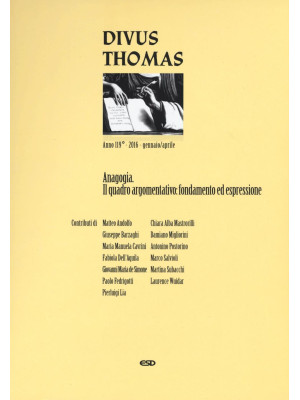 Divus Thomas (2016). Vol. 1...