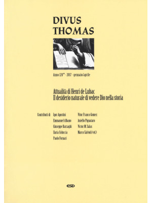 Divus Thomas (2017). Vol. 1...