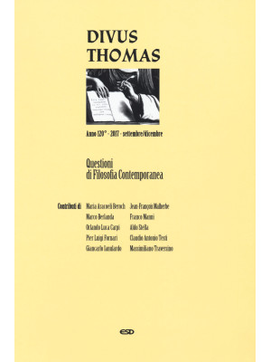 Divus Thomas (2017). Vol. 3...