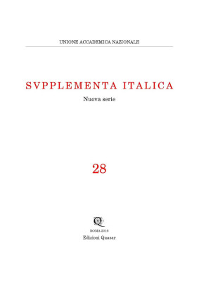 Supplementa Italica . Vol. 28