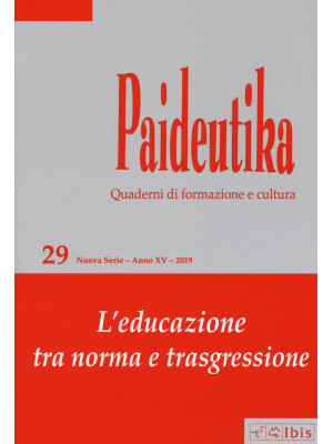 Paideutika. Vol. 29: L' edu...