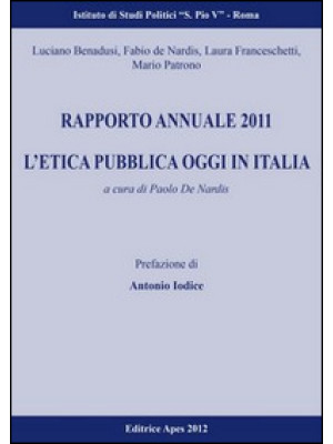 Rapporto annuale 2011. L'et...